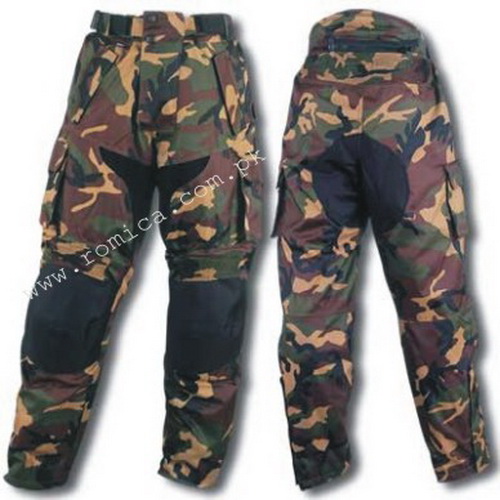 Camouflage Cordura motorbike trouser